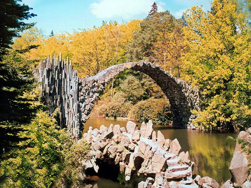 «Чортаў мост» у Рокацбрюке, Германія, прыгожыя месцы ў Германіі