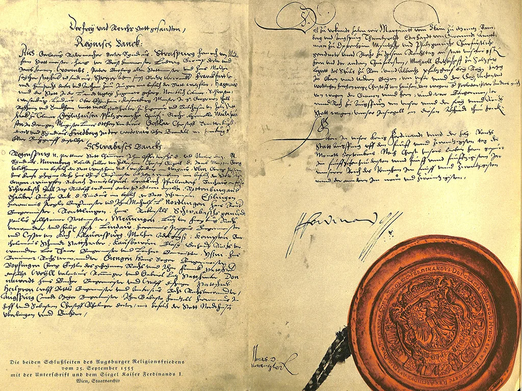 Аўгсбургская дамова, аўгсбургскі мір