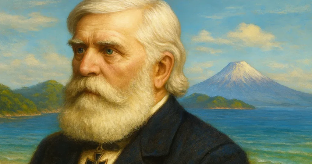 Канфліктаваў з ваеннымі, камунікаваў з сёгунам, памёр у Малі. Першы пасол Расійскай імперыі ў Японію быў родам з Гомельшчыны