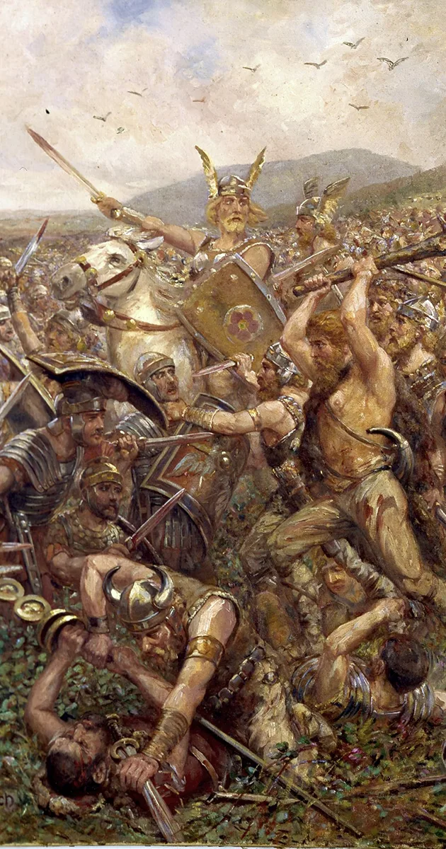 бітва ў Тэўтабургскім лесе, нямецкія міфы, нямецкія легенды