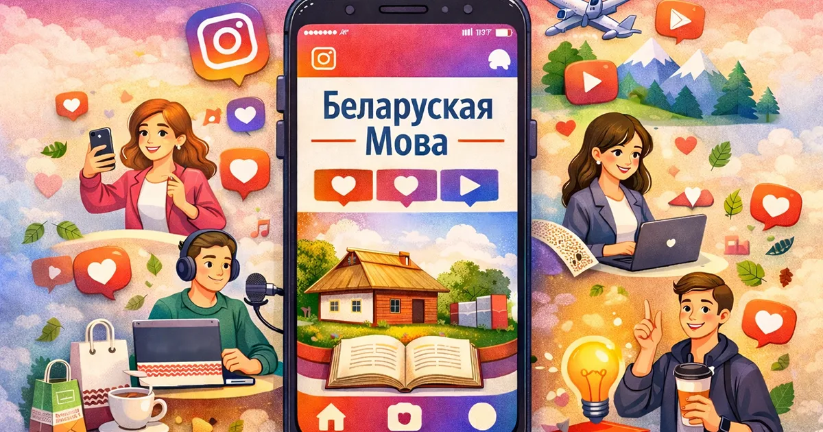 Прысутнасць або адсутнасць: беларуская мова ў Instagram і Threads