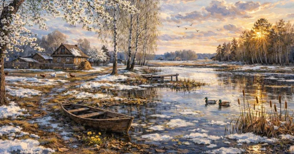 «Жураўлі прыляцелі, дзеўкі ашалелі». Восем трапных беларускіх прыказак пра вясну, якім больш за 150 гадоў